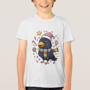 AMITA   Happy Crow - Candy Fun Tri-Blend Shirt
