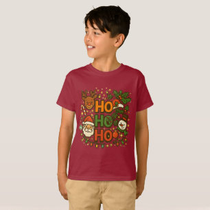 AMITA   HO HO HO Holiday Crew Tee