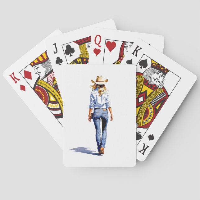 AMITA | Infinite West | Cowgirl Elegance Playing Cards (Back)