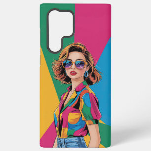 AMITA   Retro Color Pop Style Girl  Samsung Galaxy Case