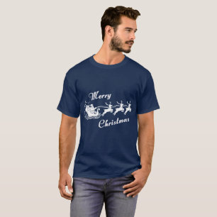 Amita - Santa Sleigh Christmas Design T-Shirt