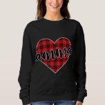Amma Buffalo Plaid Heart Cosy Christmas Winter Pat Sweatshirt<br><div class="desc">Amma Buffalo Plaid Heart Cosy Christmas Winter Pattern</div>