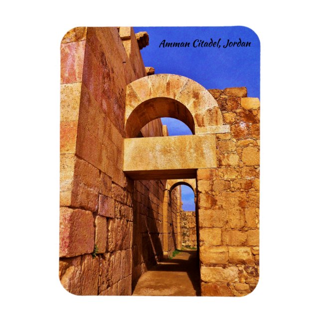 Amman Citadel, Jordan Magnet (Vertical)