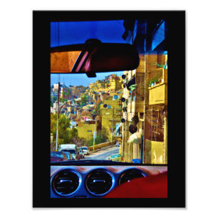 Amman View from Taxi Photo Print
