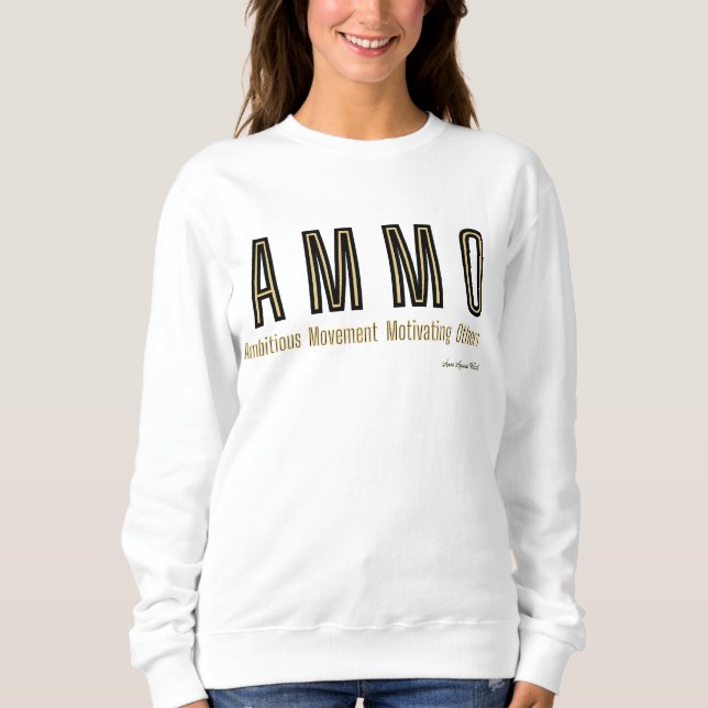 Ammo Apparel USA Acronym Woman's Sweatshirt (Front)