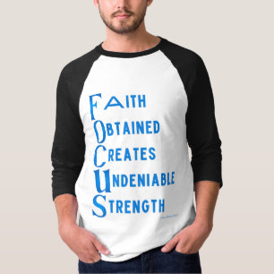 Ammo Apparel USA Focus Acronym Men's 3/4 Raglan T-Shirt