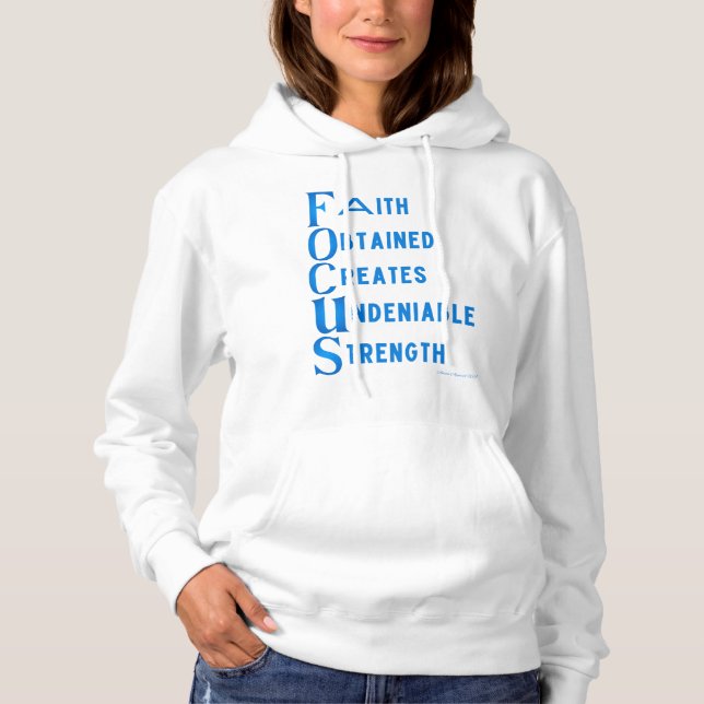 Ammo Apparel USA Focus Acronym Woman's Hoodie (Front)