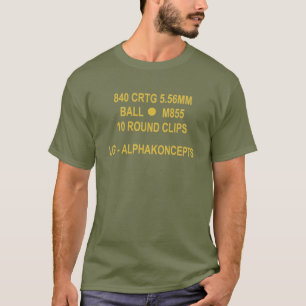 Ammo Can styled T shirt in OD Green