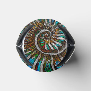 Ammonite Abstract Can Cooler