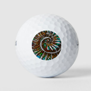 Ammonite Abstract Golf Balls