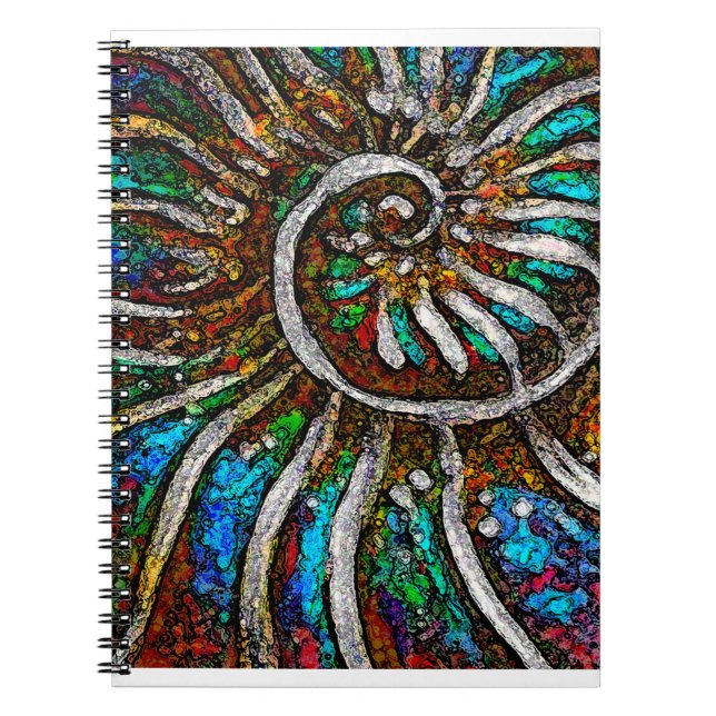 Ammonite Abstract Notebook (Front)