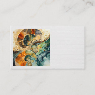 Ammonite Gem Fossil Business Card