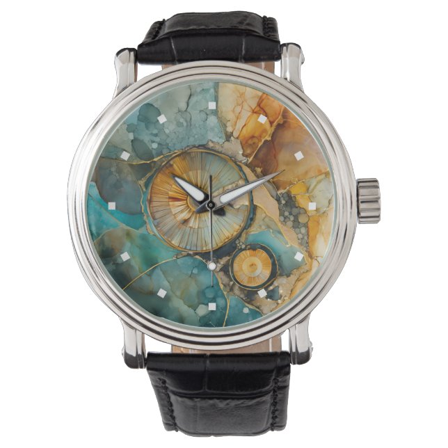 Ammonite Gem Fossil Watch (Front)