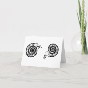 Ammonite Snakestone Card