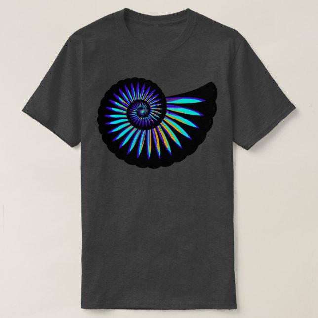 Ammonite Spiral T-Shirt (Design Front)