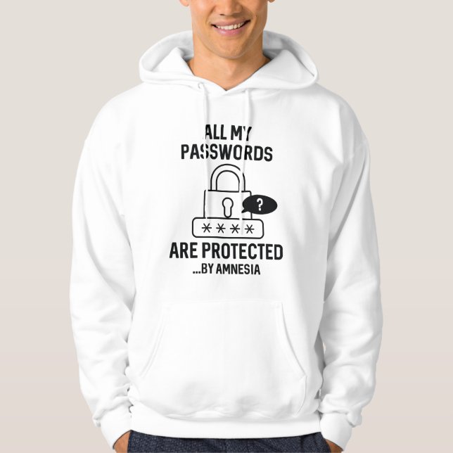 Amnesia Passwords Hoodie (Front)