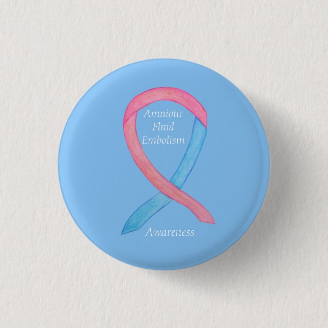 Amniotic Fluid Embolism Awareness Ribbon Pin (Front)