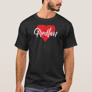 Amo A Gredlan Primer Nombre Yo Corazón T-Shirt