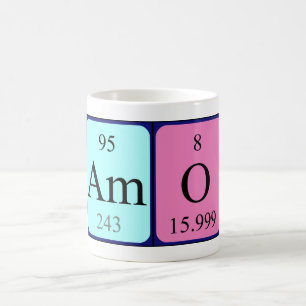 Amo periodic table name mug