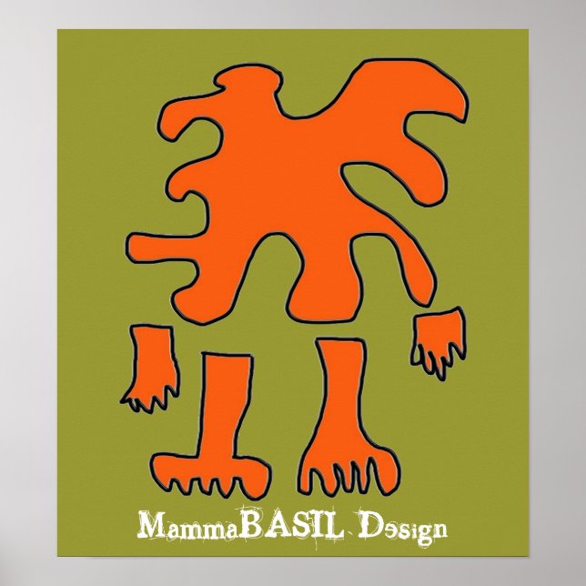 Amoeba Design Poster! Poster (Front)