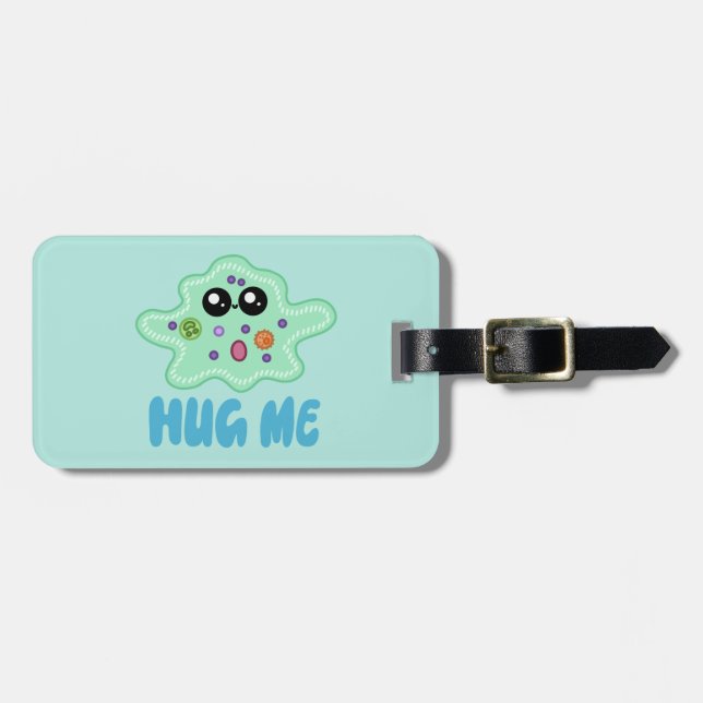 Amoeba Hug Luggage Tag (Front Horizontal)