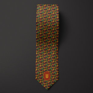 Amoeba-like Pop Art Fractal Tie