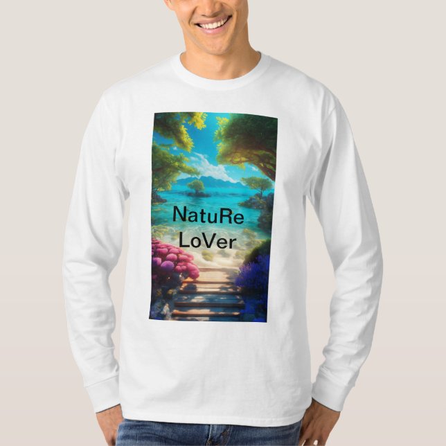 "AMOLED Vibes Printed T-Shirt – Vibrant Depth and  (Front)