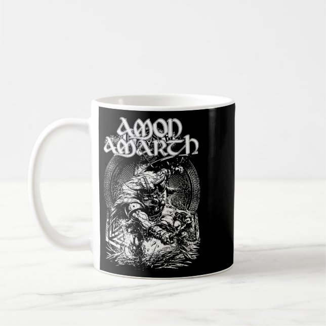 Amon Amarth Fan Art Tribute Design Coffee Mug (Left)