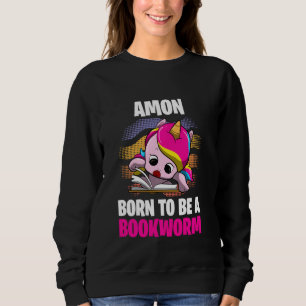 Amon Born To Be A Bookworm Personalised Sweatshirt
