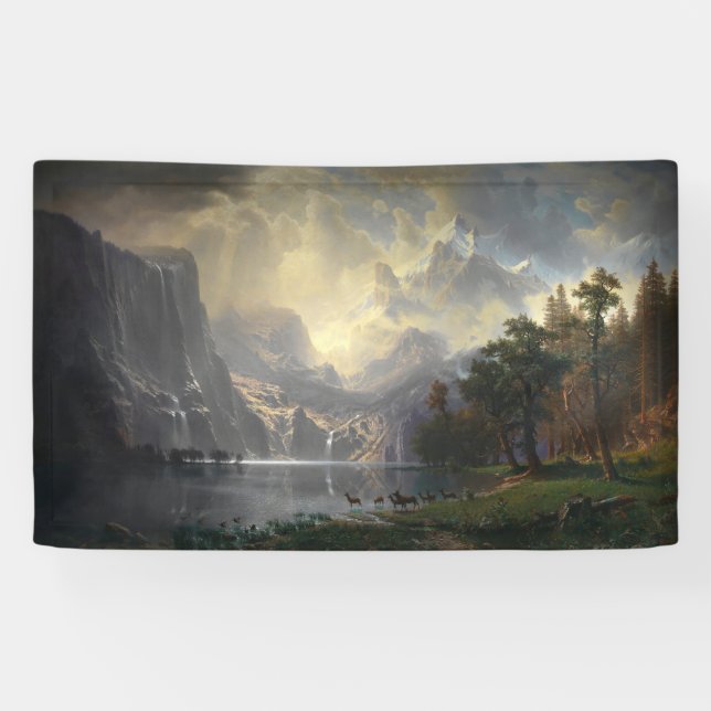 Among Sierra Nevada California mountain landscape  Banner (Horizontal)