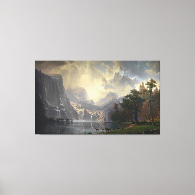 Among Sierra Nevada California mountain landscape  Canvas Print (Front)