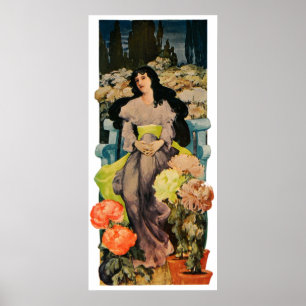 Among the Chrysanthemums Poster