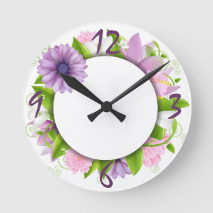 Among the Flowers Clock