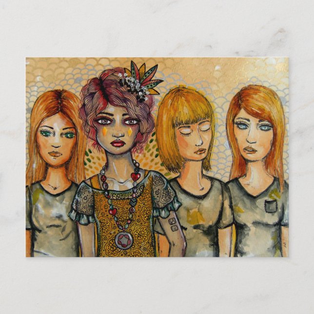 Among the Herd Postcard (Front)