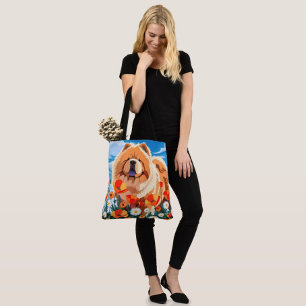 AMONG THE POPPIES Chow Tote Bag