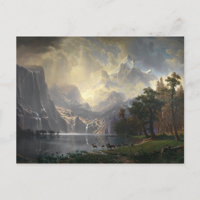 Among The Sierra Nevada By Albert Bierstadt Postcard (Front)