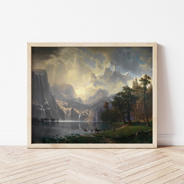 Among the Sierra Nevada, CA | Albert Bierstadt Poster (Creator Uploaded)