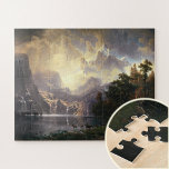 Among the Sierra Nevada, California, Bierstadt Art Jigsaw Puzzle<br><div class="desc">Among the Sierra Nevada, California is an 1868 oil-on-canvas painting by German-American artist Albert Bierstadt which depicts a landscape scene of the Sierra Nevada mountain range in California. Discover the beauty of the Sierra Nevada with this stunning art jigsaw puzzle inspired by the magnificent work of Albert Bierstadt. Designed for...</div>