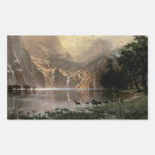 Among the Sierra Nevada Mountains Rectangular Sticker