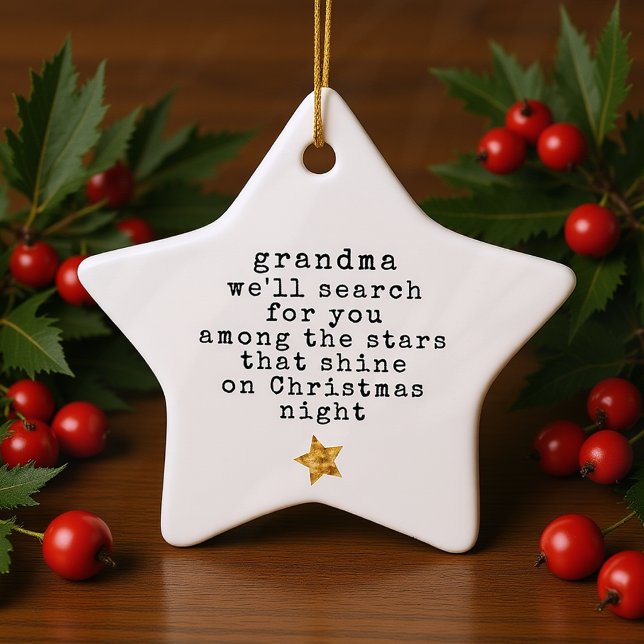 Among the Stars Memorial Loving Memory Ceramic Tree Decoration (Creator Uploaded)