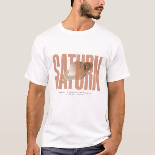 Among the stars, Saturn wears the crown of eleganc T-Shirt