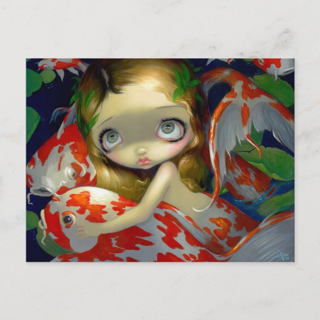 "Amongst the Koi" Postcard (Front)
