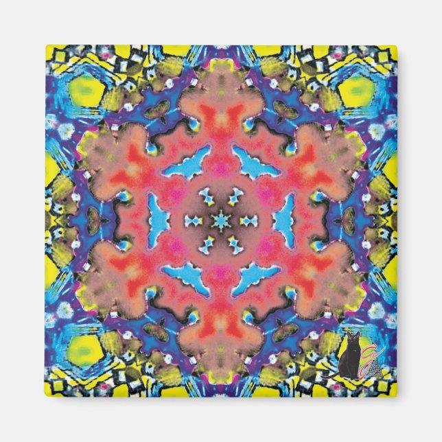 Amonium Kaleidoscope Magnet (Front)
