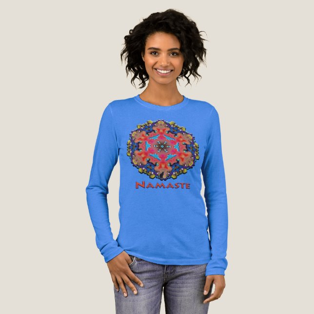 Amonium Namaste Kaleidoscope Tri-Blend Shirt (Full Front)