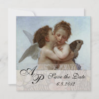 Amor and Psyche as Children Wedding Party Monogram