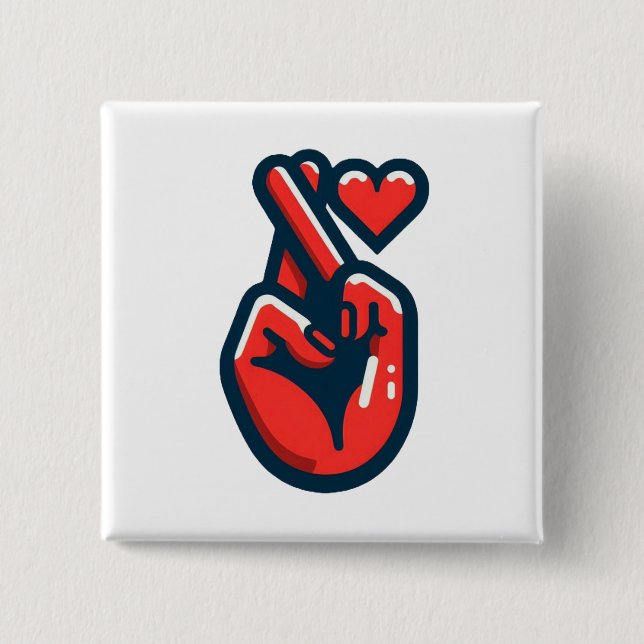 Amor em Cada Gesto 15 Cm Square Badge (Front)