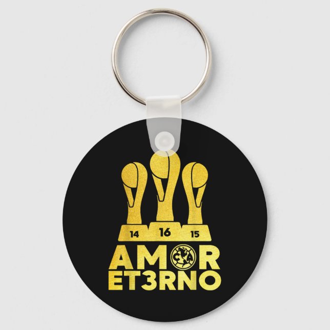 Amor Et3rno America Tricampeon  Key Ring (Front)
