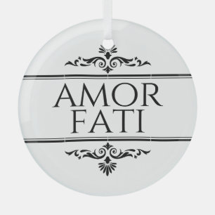 Amor Fati Glass Tree Decoration