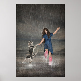 Amor Fati or Dancing in The Rain Poster