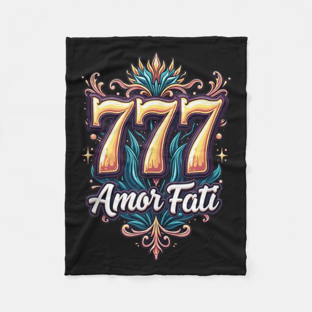 Amor Fati Stoic Inspirational Latin Quote Love You Fleece Blanket (Front)